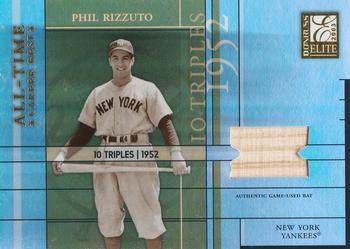 2003 Donruss Elite - All-Time Career Best Materials #AT-17 Phil Rizzuto Front