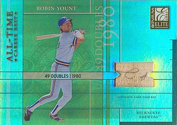 2003 Donruss Elite - All-Time Career Best Materials #AT-20 Robin Yount Front