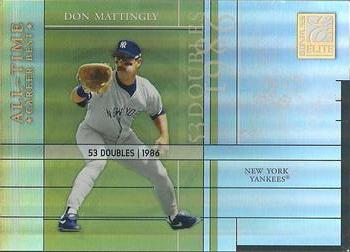 2003 Donruss Elite - All-Time Career Best Parallel #AT-8 Don Mattingly Front