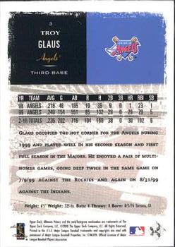 2000 Upper Deck Ultimate Victory #3 Troy Glaus Back