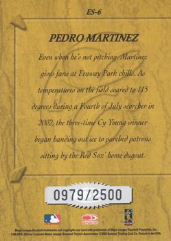 2003 Donruss - Elite Series #ES-6 Pedro Martinez Back
