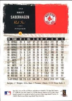 2000 Upper Deck Victory #253 Bret Saberhagen Back