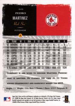2000 Upper Deck Victory #245 Pedro Martinez Back