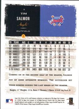 2000 Upper Deck Victory #3 Tim Salmon Back