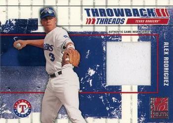 2003 Donruss Elite - Throwback Threads #TT-49 Alex Rodriguez Front