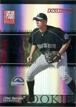 2003 Donruss/Leaf/Playoff (DLP) Rookies & Traded - 2003 Donruss Elite Extra Edition #5 Clint Barmes Front