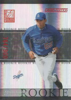 2003 Donruss/Leaf/Playoff (DLP) Rookies & Traded - 2003 Donruss Elite Extra Edition #9 Alfredo Gonzalez Front