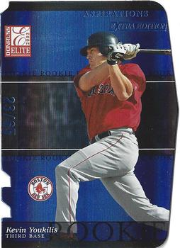 2003 Donruss/Leaf/Playoff (DLP) Rookies & Traded - 2003 Donruss Elite Extra Edition Aspirations #43 Kevin Youkilis Front