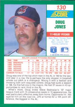 1990 Score #130 Doug Jones Back