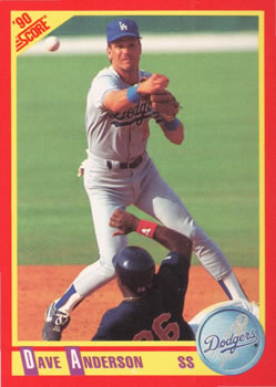 1990 Score #238 Dave Anderson Front