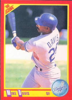 1990 Score #437 Mike Davis Front