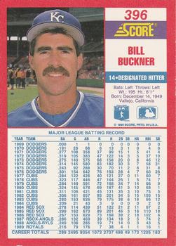 1990 Score #396 Bill Buckner Back