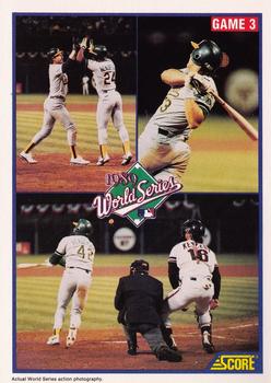 1990 Score #702 World Series Game 3 Front
