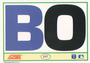 1990 Score #697 BO Back