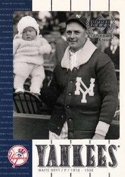 2000 Upper Deck Yankees Legends #48 Waite Hoyt Front