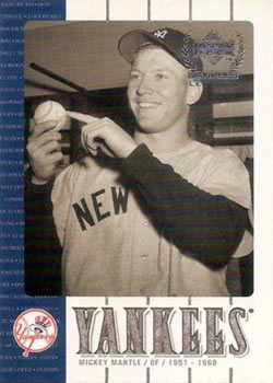2000 Upper Deck Yankees Legends #2 Mickey Mantle Front