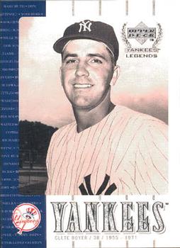 2000 Upper Deck Yankees Legends #33 Clete Boyer Front