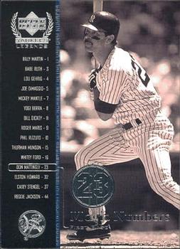 2000 Upper Deck Yankees Legends #62 Don Mattingly Front