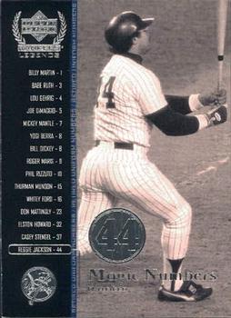 2000 Upper Deck Yankees Legends #65 Reggie Jackson Front