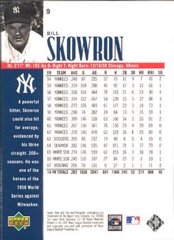 2000 Upper Deck Yankees Legends #9 Bill Skowron Back