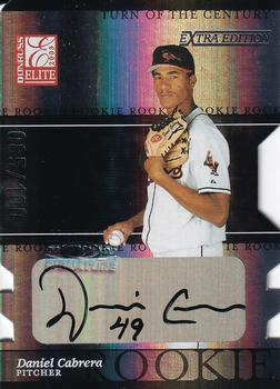 2003 Donruss/Leaf/Playoff (DLP) Rookies & Traded - 2003 Donruss Elite Extra Edition Turn of the Century Autographs #13 Daniel Cabrera Front