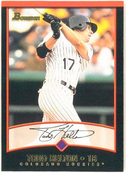 2001 Bowman #30 Todd Helton Front