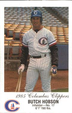 1985 Columbus Clippers Police #NNO Butch Hobson Front
