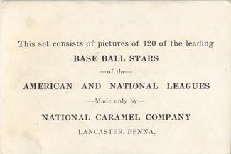 1921-23 National Caramel (E220) #NNO Larry Kopf Back