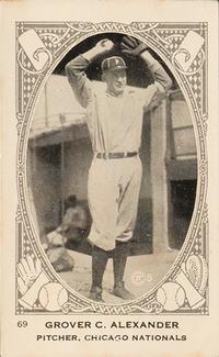 1922 Neilson's Chocolate V61 Type 1 #69 Grover Cleveland Alexander Front