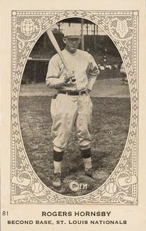 1922 Neilson's Chocolate V61 Type 1 #81 Rogers Hornsby Front