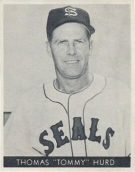 1957 Golden State Dairy San Francisco Seals #NNO Tommy Hurd Front