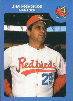1985 Riley's Sports Gallery Louisville Redbirds #1 Jim Fregosi Front