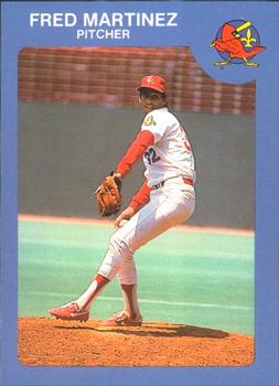 1985 Riley's Sports Gallery Louisville Redbirds #20 Fred Martinez Front