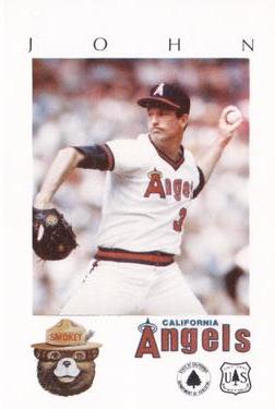 1984 California Angels Smokey SGA #NNO Tommy John Front