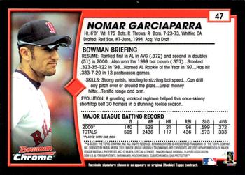 2001 Bowman Chrome #47 Nomar Garciaparra Back
