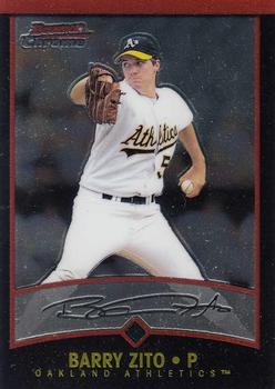 2001 Bowman Chrome #98 Barry Zito Front