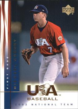 2002 Upper Deck USA Baseball National Team #13 Michael Aubrey Front