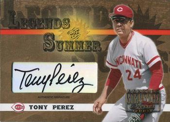 2003 Donruss Signature - Legends of Summer Autographs #LS-39 Tony Perez Front