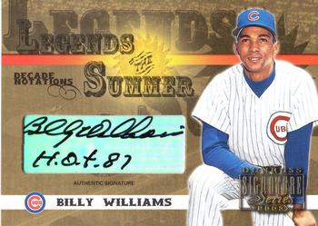 2003 Donruss Signature - Legends of Summer Autographs Decade #LS-5 Billy Williams Front