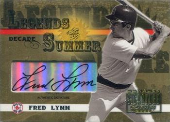 2003 Donruss Signature - Legends of Summer Autographs Decade #LS-16 Fred Lynn Front
