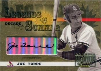 2003 Donruss Signature - Legends of Summer Autographs Decade #LS-23 Joe Torre Front