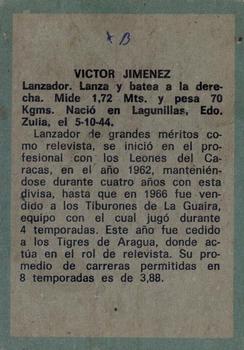 1970 Ovenca Venezuelan #14 Victor Jimenez Back