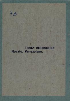 1970 Ovenca Venezuelan #18 Cruz Rodriguez Back