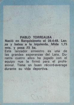 1970 Ovenca Venezuelan #42 Pablo Torrealba Back