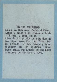 1970 Ovenca Venezuelan #49 Dario Chirinos Back