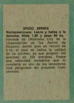 1970 Ovenca Venezuelan #69 Scipio Spinks Back
