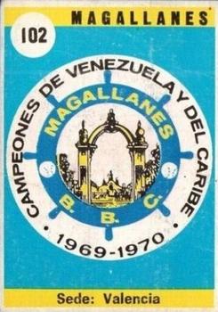 1970 Ovenca Venezuelan #102 Magallanes Team Logo Front