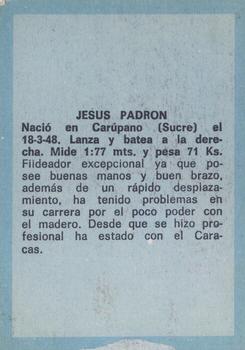 1970 Ovenca Venezuelan #134 Jesus Padron Back