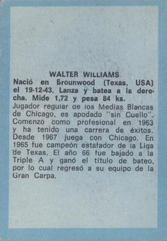 1970 Ovenca Venezuelan #195 Walt Williams Back