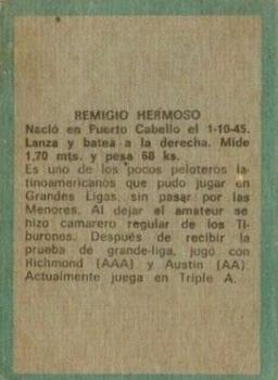 1970 Ovenca Venezuelan #203 Remigio Hermoso Back
